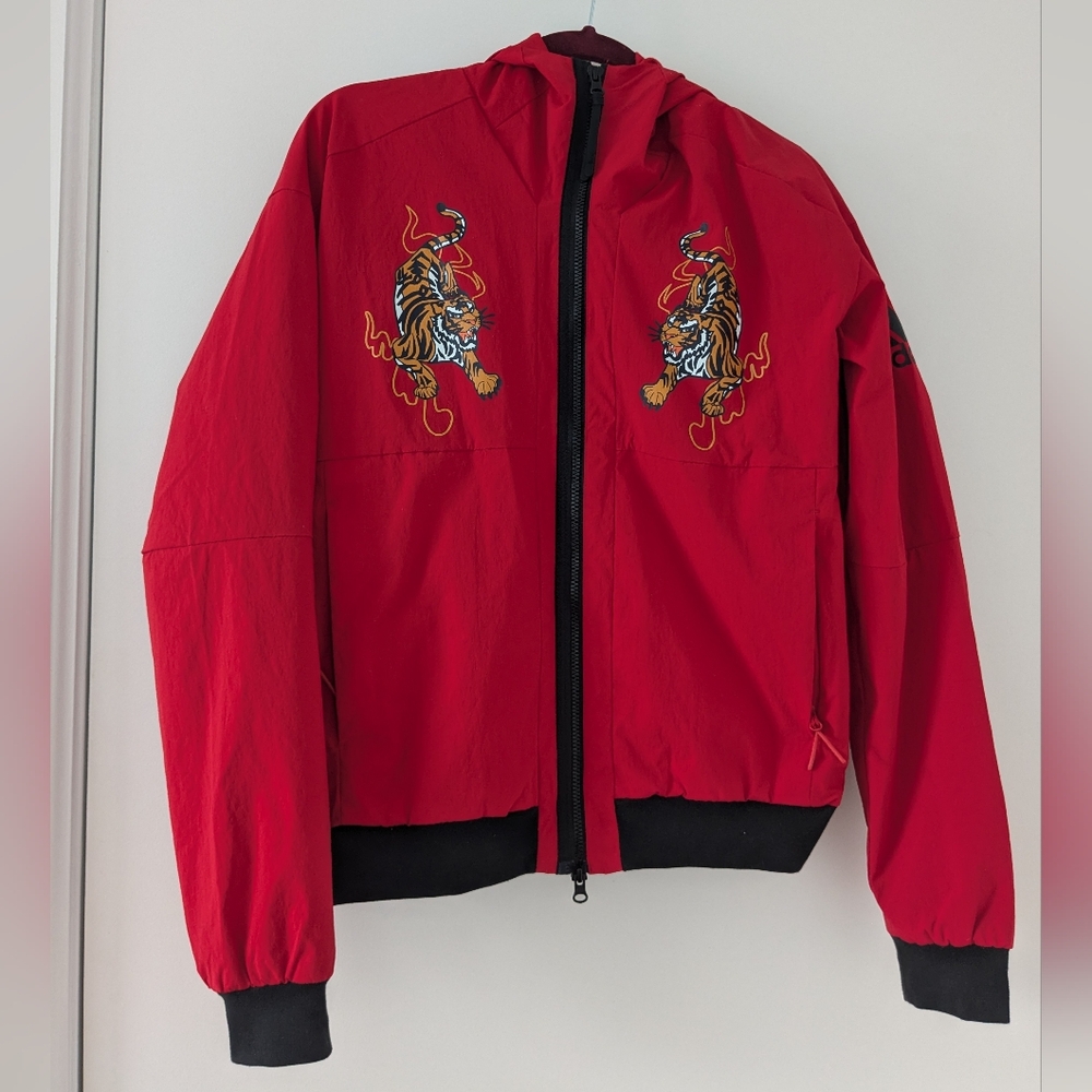 Adidas size S Tiger windbreaker
